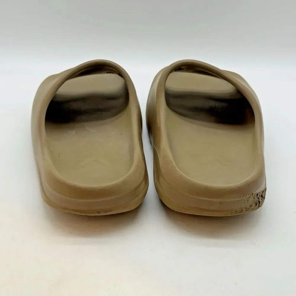 adidas Yeezy Slides Ochre Brown GW1931 Men's 12 Foam Sandals Beach Comfortcore